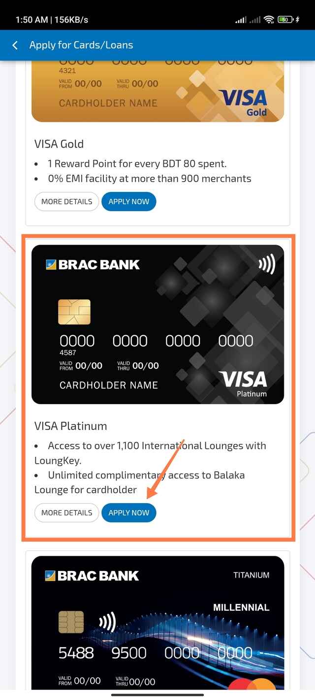 Free BRAC Bank Visa Card