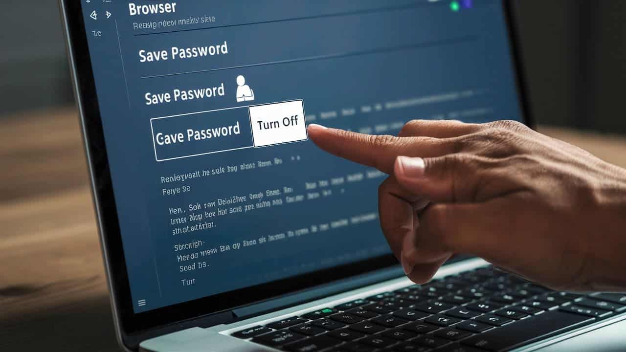 Turn off automatic password save option; Effective Ways to Protect Yourself Online