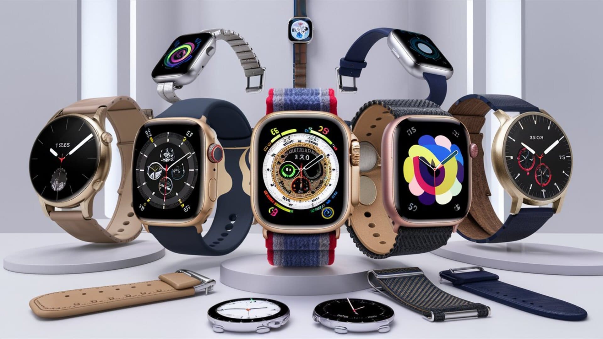 Multiple smartwatch; All About Smartwatches: Functionality, Features & Buying Tips