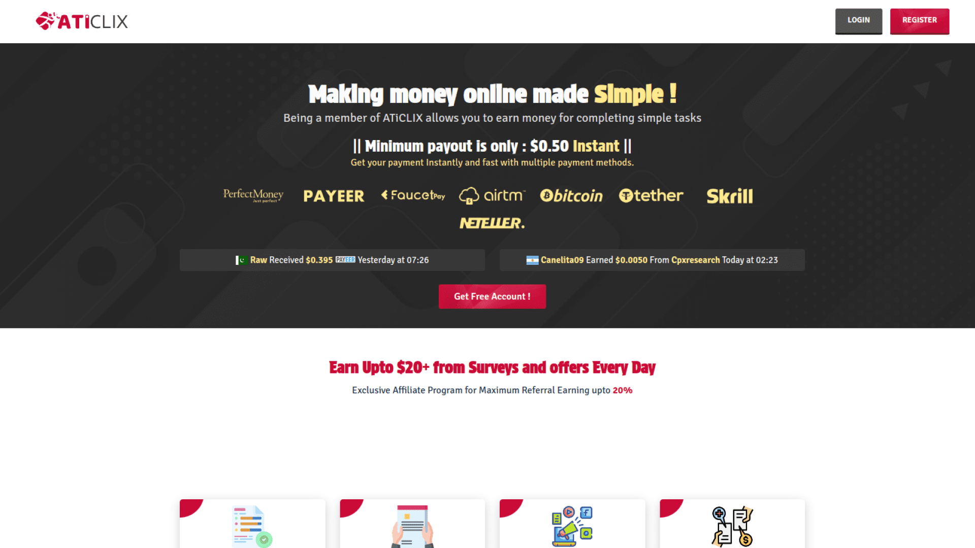 Aticlix earning website; Make Money Online: Top 6 Sites For Quick & Easy Micro-Tasks